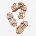 2021 new summer girls' sandals students' soft soled baby fashion children's princess shoes Bow Shoes