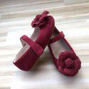 Guangzhou Children's shoes 2019 Camellia Velcro princess shoes children's shoes girl's single shoes