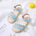 Cross border foreign trade children's shoes girl's sandals 2021 new summer soft soled non slip student sandals children's shoes princess shoes