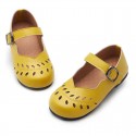 Original children's shoes from source manufacturer new products in autumn 2019 retro hollow leaf children's shoes cross border Amazon