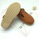 Elephant trunk children's leather shoes South Korean men's and women's shoes autumn 2019 new children's T-shaped soft sole