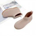 Girls' simple boots autumn 2020 new children's fashion short tube flying woven boots