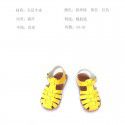 Korean spring and summer children's shoes 2020 new leather sandals Baotou anti kick sandals small, medium and large children's soft soled sandals