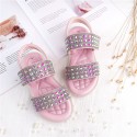 Baobao children's shoes 2021 summer new diamond girl's shoes
