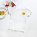 Xia's children's T-shirt 2020 Xia Xin girls' T-shirt with short sleeves embroidered by Auricularia auricula