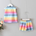 EW foreign trade children's clothing 2020 new girls vest set summer two piece kitten Korean version sleeveless tz62-2