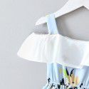 EW foreign trade children's clothing 2020 summer new dress floral suspender lovely girl skirt q165