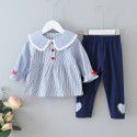EW extra size children's wear girls spring and autumn suit 2020 new baby girl cute two piece set tz97