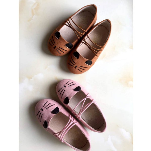 Girls' shoes 2019 spring and autumn new sweet cute cat princess shoes children's single shoes direct sale