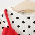 EW foreign trade children's Dress Girls' skirt autumn dress 2020 Korean fashion children's long sleeve fake 2 pieces princess skirt 1995