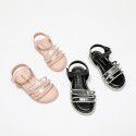 Shining diamond girls sandals 2021 summer new transparent soft bottom princess shoes primary school students ROMAN SANDALS wholesale
