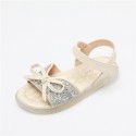 Girls' sandals 2020 summer new diamond princess shoes flash diamond crystal children's net red shoes soft soled girls' shoes
