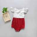 Ins new children's clothing Europe and the United States new summer baby clothing Jumpsuit dot creeper k76