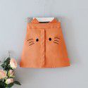 EW foreign trade children's wear 2020 summer new middle and small girls loose tie dot cat skirt suit hp16