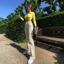 European and American style 2021 summer new women's fashion design sexy hollow out short navel exposed long sleeve T-shirt for women 