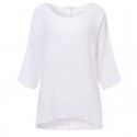 2021 Amazon cross border new women's large long sleeve solid color casual loose T-shirt 
