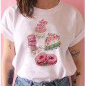 2020 European and American T-shirt printed Pullover round neck loose women's short sleeve one hair substitute 