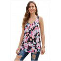 2019 Amazon express popular top, European and American summer printed vest, casual and versatile T-shirt 