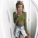 European and American popular spring and autumn hot sale Amazon cross-border specially for European and American short long sleeved tops T-shirts and bottoms 