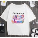 2020 European and American T-shirt printed Pullover round neck loose women's short sleeve one hair substitute 