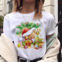Express Amazon foreign trade lovelydeer Christmas Christmas fawn printed short sleeve T-shirt women's wear 