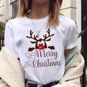 Express Amazon foreign trade lovelydeer Christmas Christmas fawn printed short sleeve T-shirt women's wear 