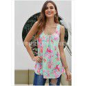 2019 Amazon express popular top, European and American summer printed vest, casual and versatile T-shirt 