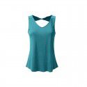 Express selling European and American foreign trade summer new women's sleeveless casual loose V-neck sexy shirt women's T-shirt 