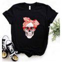 2020 European and American T-shirt printed Pullover round neck loose women's short sleeve one hair substitute 