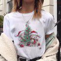 Express Amazon foreign trade lovelydeer Christmas Christmas fawn printed short sleeve T-shirt women's wear 