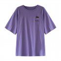 Medium and long T-shirt women's wholesale 2022 Korean loose embroidered blouse student large women's fashion one-piece shop 