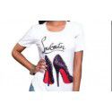 2020 European and American T-shirt printed Pullover round neck loose women's short sleeve one hair substitute 
