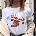 Express Amazon foreign trade lovelydeer Christmas Christmas fawn printed short sleeve T-shirt women's wear 