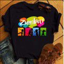 2020 European and American T-shirt printed Pullover round neck loose women's short sleeve one hair substitute 