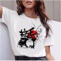 2020 European and American T-shirt printed Pullover round neck loose women's short sleeve one hair substitute 