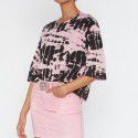 Amazon eBay hot selling new products European and American summer loose round neck printed fashionable women's T-shirts and tops in stock 