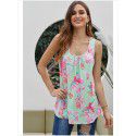 2019 Amazon express popular top, European and American summer printed vest, casual and versatile T-shirt 