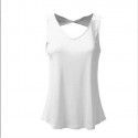 Express selling European and American foreign trade summer new women's sleeveless casual loose V-neck sexy shirt women's T-shirt 