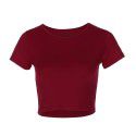 Amazon popular summer new women's T-shirt round neck solid color short European and American casual top short sleeved women 