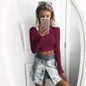 European and American popular spring and autumn hot sale Amazon cross-border specially for European and American short long sleeved tops T-shirts and bottoms 