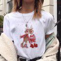 Express Amazon foreign trade lovelydeer Christmas Christmas fawn printed short sleeve T-shirt women's wear 
