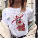 Express Amazon foreign trade lovelydeer Christmas Christmas fawn printed short sleeve T-shirt women's wear 