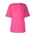 European and American solid color T-shirt blouse women's cross-border foreign trade wish express women's round neck T-shirt blouse women's factory wholesale 