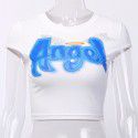 2020 summer hot cross-border fashion short sleeved top in Europe and America 
