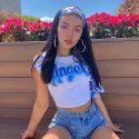 2020 summer hot cross-border fashion short sleeved top in Europe and America 