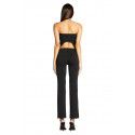 Ins European and American foreign trade cross-border 2021 heart hot selling solid color two wear ear edge hanging neck vest black suspender shirt 