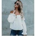 2022 eBay Amazon bow Chiffon Top T-shirt women's summer net red women's wear 