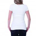 2022 spring and summer women's short sleeve round neck white T-shirt fashion girl print cross-border Amazon European and American style 
