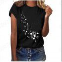 Amazon eBay European and American women's fashion pop cat printed short sleeved shirt manufacturer direct selling and wholesale 