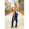 8298# European and American summer new women's clothes hollow out irregular sleeveless T-shirt women's top 